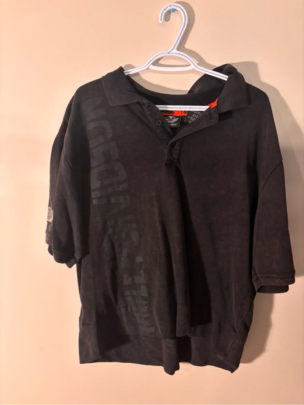 Harley-Davidson Men’s Black Polo with Subtle Logo